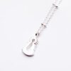 Collar SANTINA mediano de plata 925 con cadena de bolitas