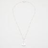 Collar SANTINA grande de plata 925 con cadena de bolitas - Imagen 2