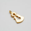 Colgante grande de plata 925 Oro amarillo - Imagen 2