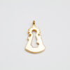 Colgante grande de plata 925 Oro amarillo