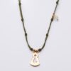 Collar BASIC nudos SANTINA grande plata 925 Oro amarillo