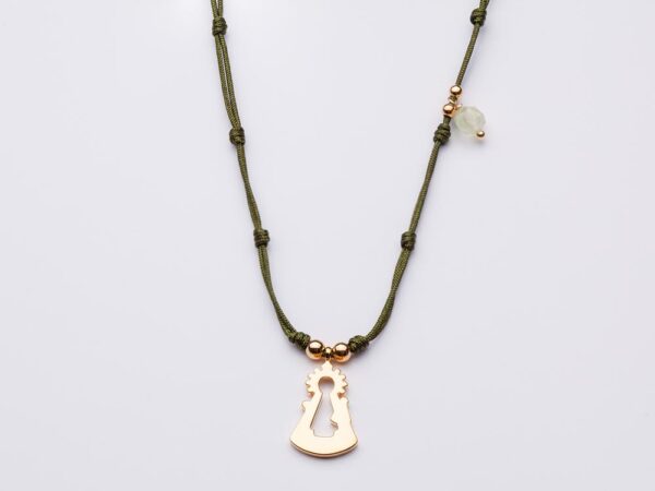 Collar BASIC nudos SANTINA grande plata 925 Oro amarillo