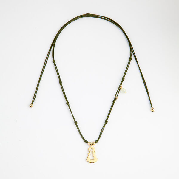 Collar BASIC nudos SANTINA grande plata 925 Oro amarillo - Imagen 5
