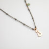 Collar BASIC nudos SANTINA grande plata 925 Oro rosa - Imagen 3