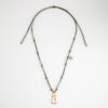 Collar BASIC nudos SANTINA grande plata 925 Oro rosa - Imagen 4