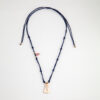 Collar BASIC nudos SANTINA grande plata 925 Oro rosa - Imagen 2