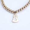 Pulsera bolas Plata 925 Oro amarillo tamaño mini - Imagen 2