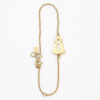 Pulsera SANTINA de plata 925 con recubrimiento de Oro amarillo tamaño mediano - Imagen 2