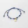 Pulsera basic Plata 925 acabado Oro amarillo con piedra natural