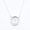 Collar Santina nácar grande Plata de ley - NOVEDAD