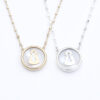 Collar Santina nácar mediano Plata acabado Oro amarillo - NOVEDAD - Imagen 4
