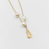 Collar Oro amarillo 18kt. Santina con 3 perlas - Imagen 2