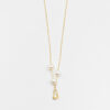 Collar Oro amarillo 18kt. Santina con 3 perlas