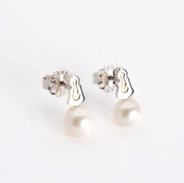 Pendientes Santina Plata de Ley 925 con perla cultivada