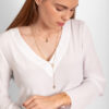 Collar Rosario SANTINA plata 925 con baño de Oro amarillo - Imagen 3