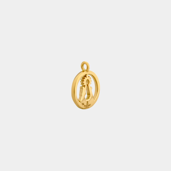 Collar SANTINA aro pequeño Oro amarillo 18kt - Imagen 3