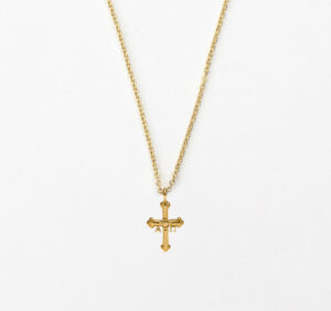 Collar Cruz de La Victoria Oro amarillo 18kt. mini
