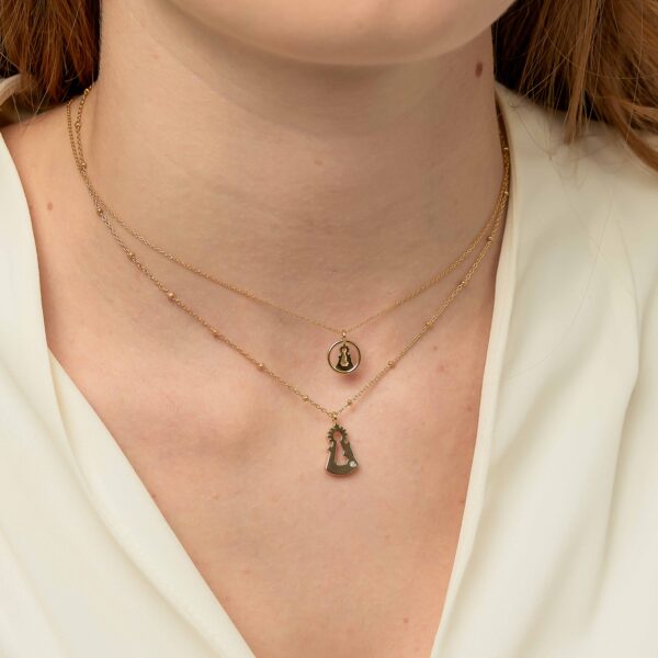 Colgante SANTINA con cerquillo Oro amarillo 18kt. - Imagen 3
