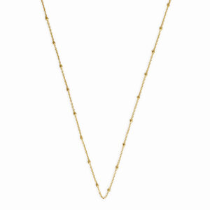 Cadena de bolitas Plata 925 con recubrimiento de Oro amarillo